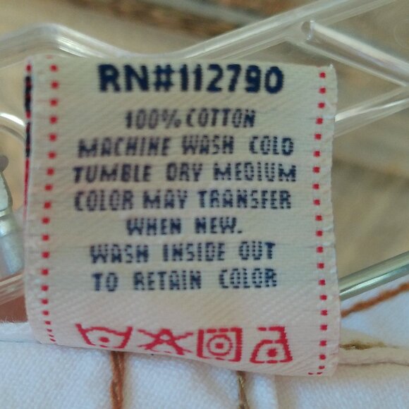 TRUE RELIGION Godiva Bobby Jean Shorts Size 27 White Custom Cut Off Embroidered - Picture 8 of 10